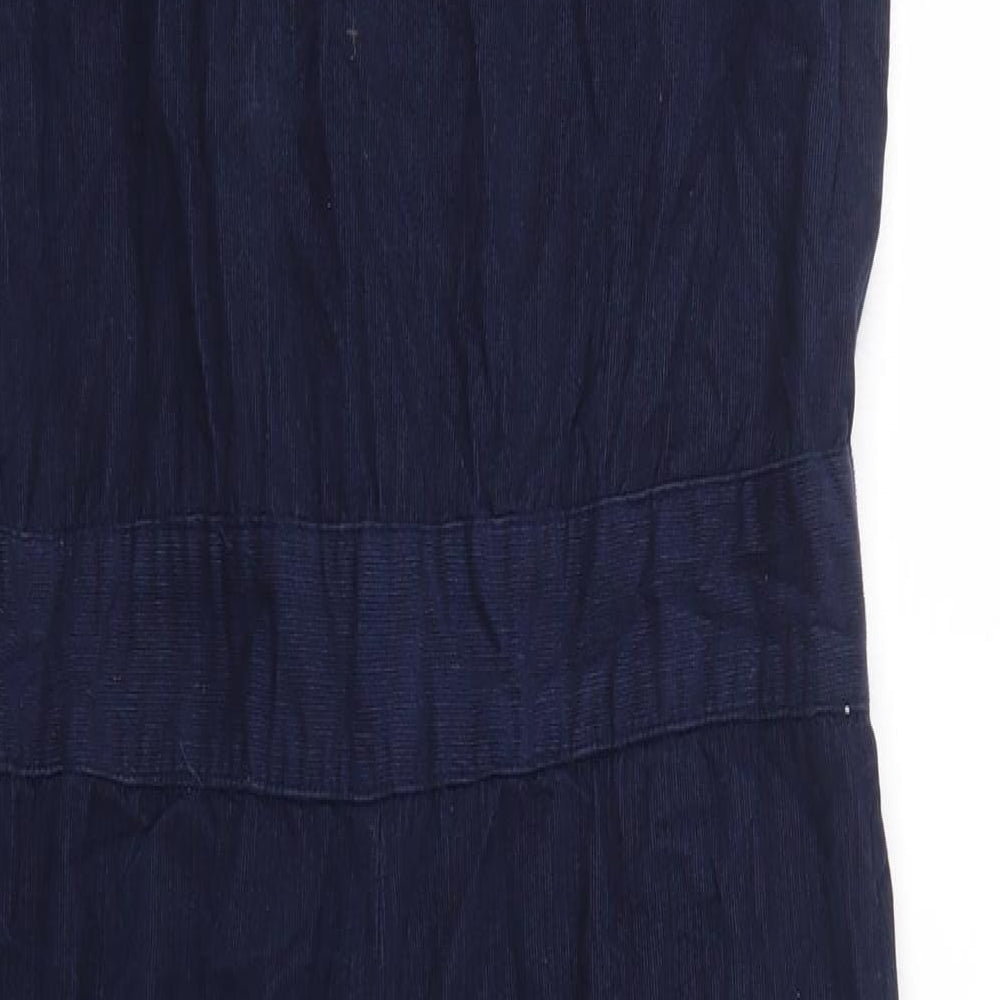 ASOS Womens Blue  Cotton Jumpsuit One-Piece Size 6
