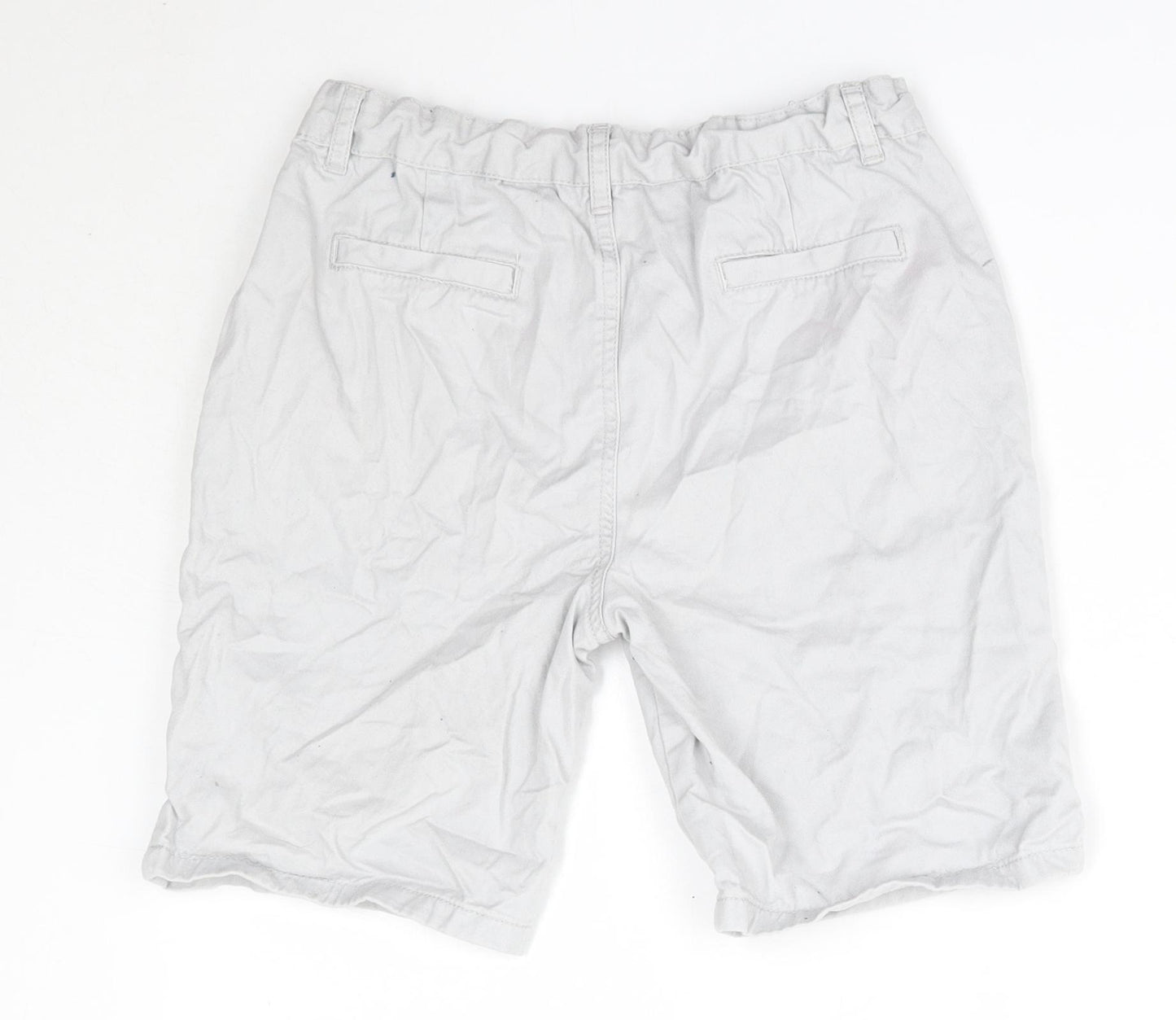 Primark Boys Grey  100% Cotton Chino Shorts Size 12-13 Years  Regular