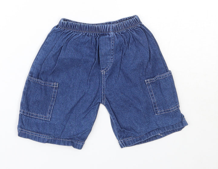 Preworn Baby Blue  100% Cotton Jogger Jeans Size 18-24 Months