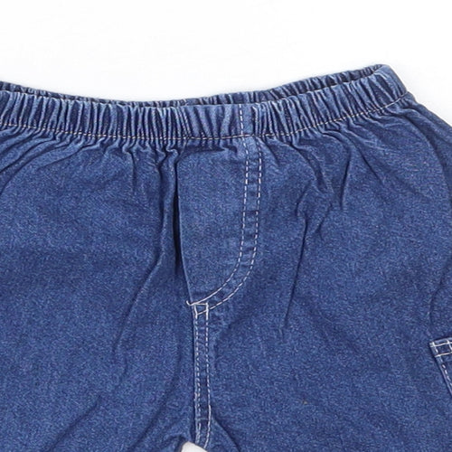 Preworn Baby Blue  100% Cotton Jogger Jeans Size 18-24 Months