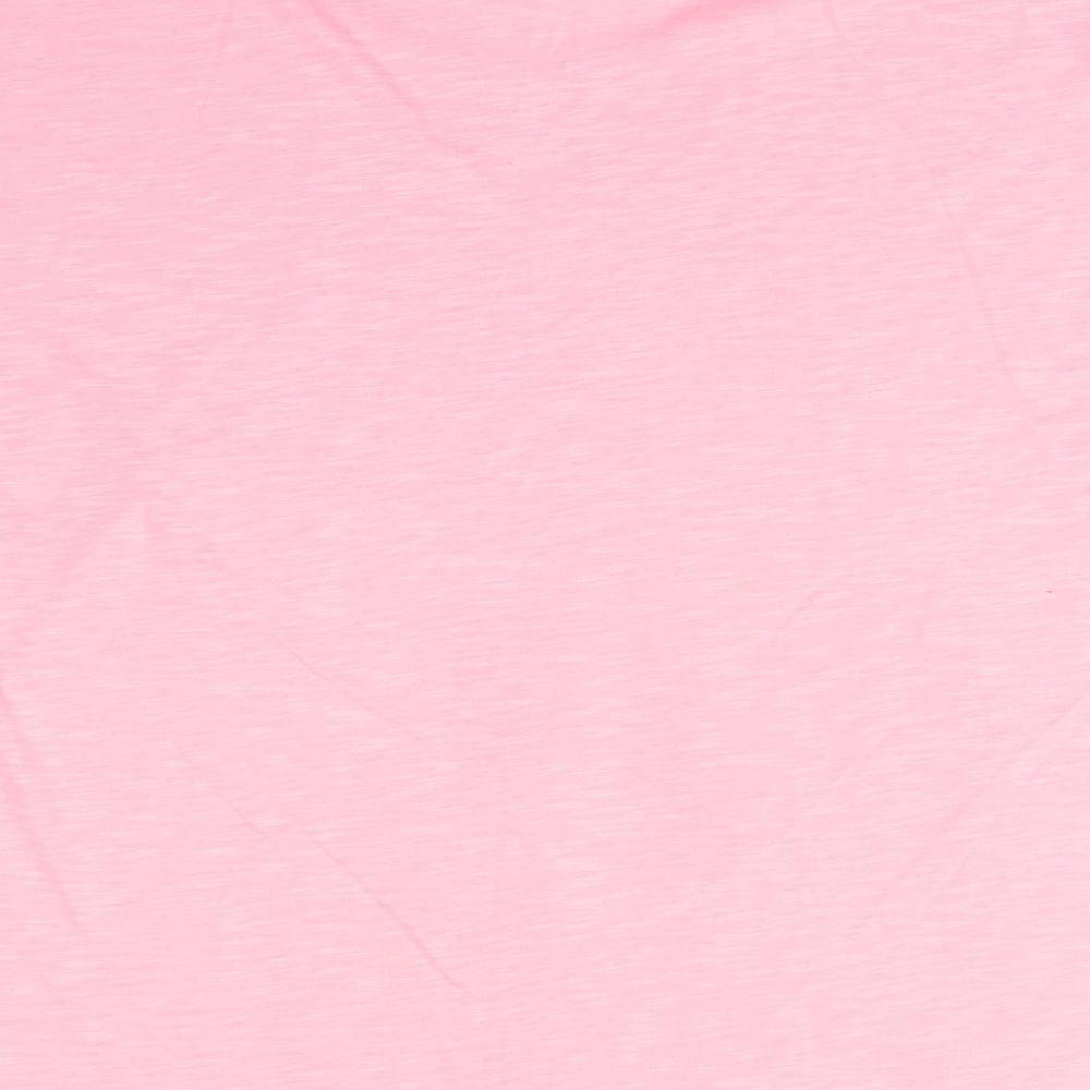 Matalan Womens Pink  Polyester Basic Blouse Size L Round Neck