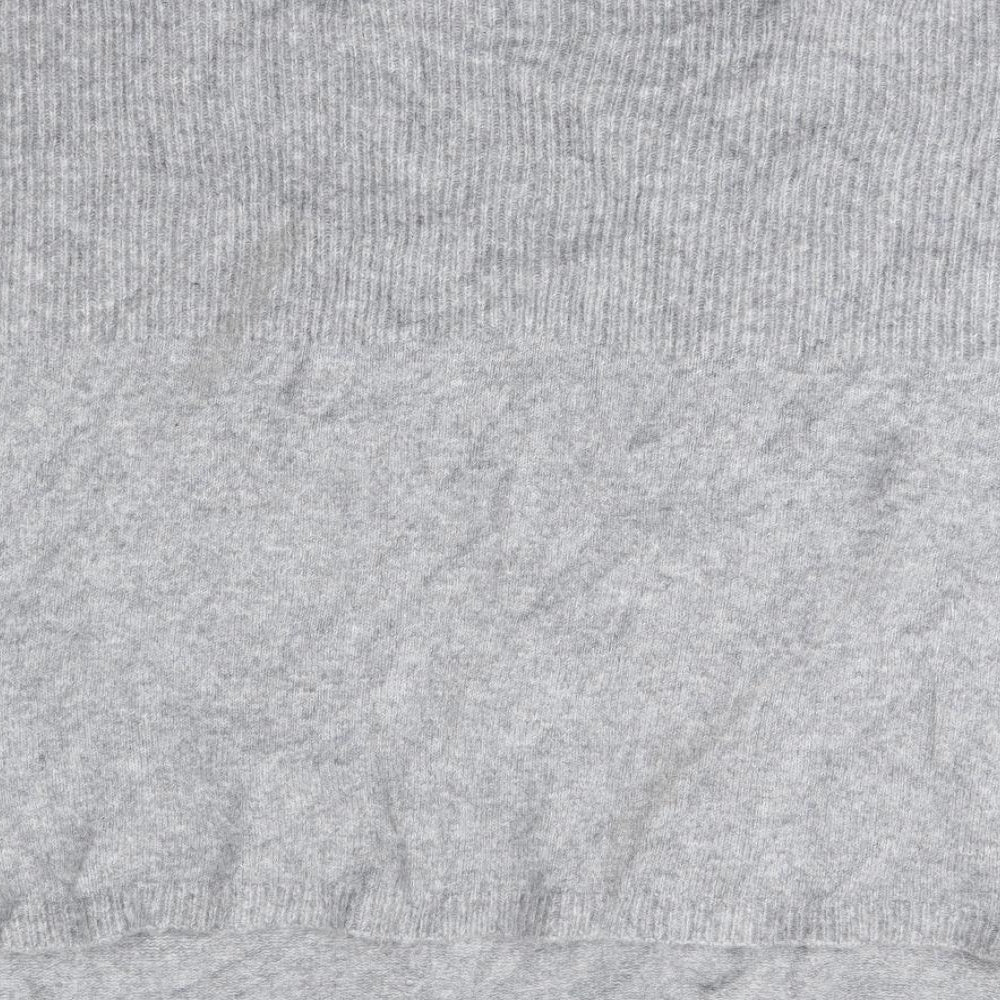 M&S Womens Grey High Neck  Polyester Pullover Jumper One Size