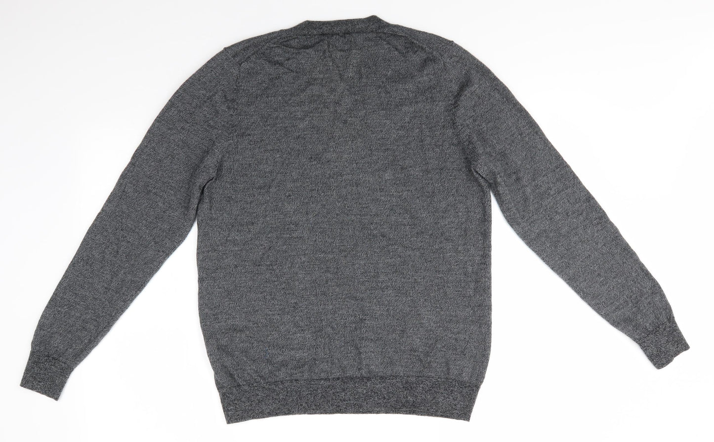 Jack Wills Womens Grey V-Neck  Wool Pullover Jumper Size 14   - Grey Mix