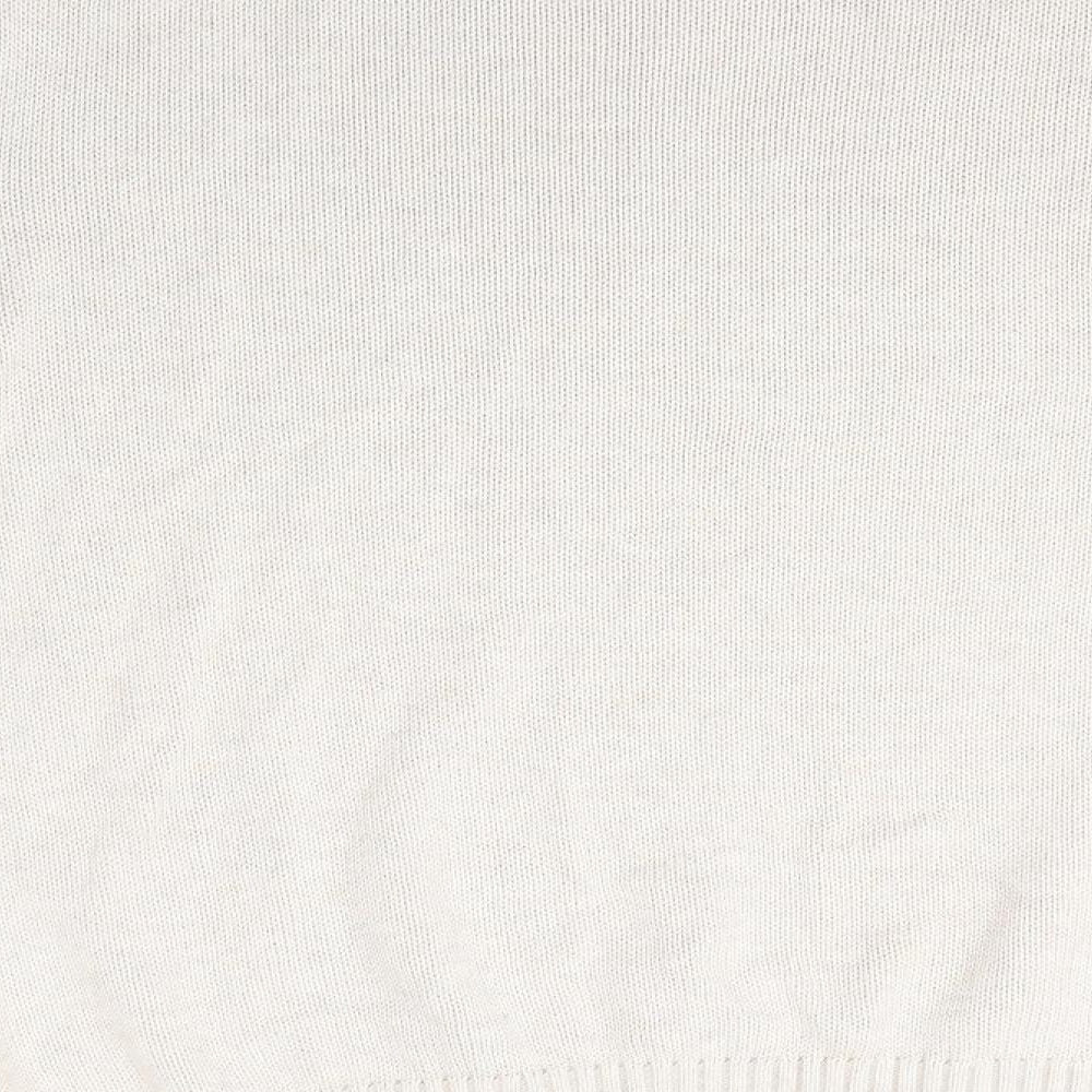 St John's Bay Mens Beige Round Neck  Cotton Pullover Jumper Size M   - Light Oatmeal