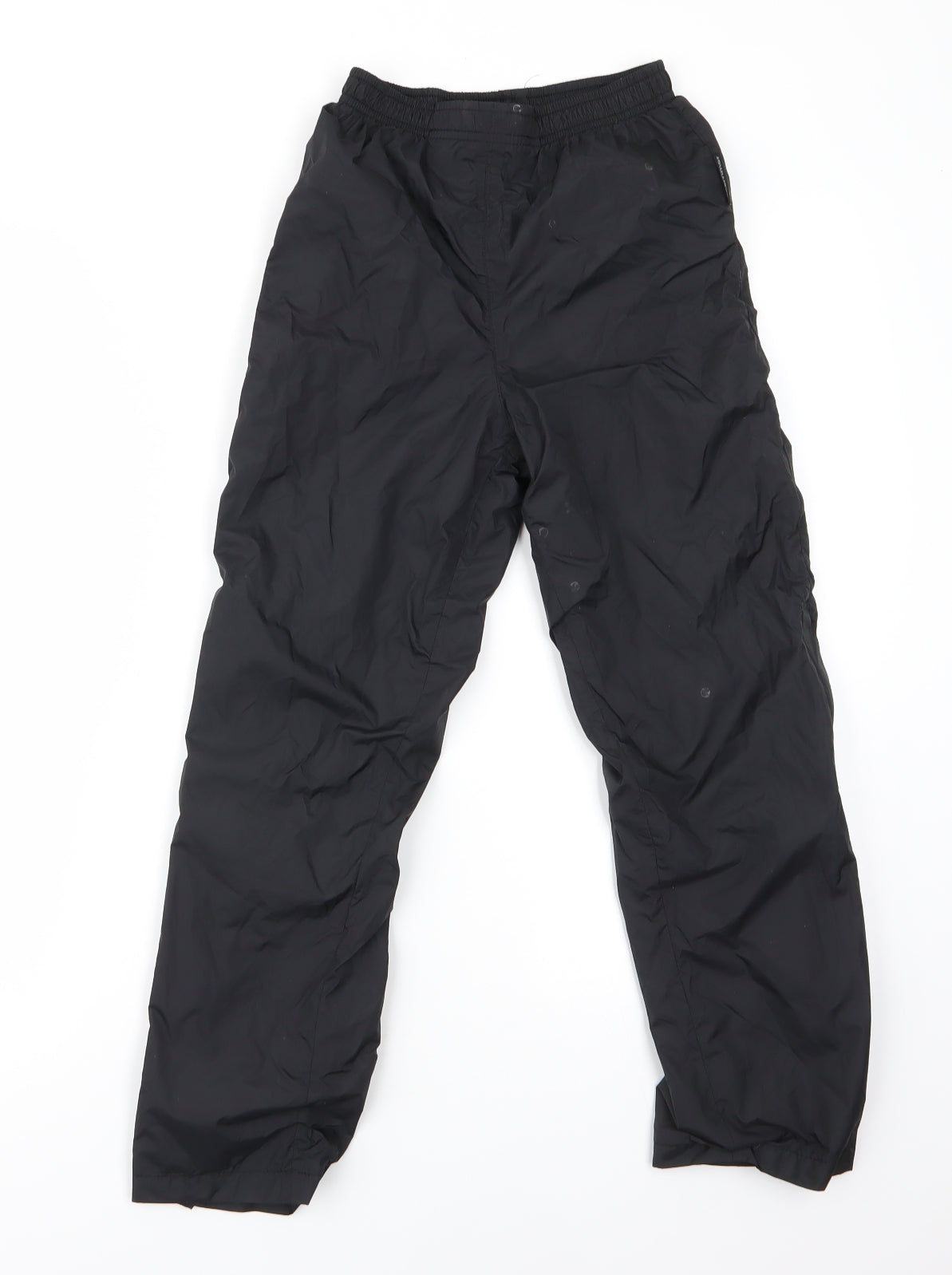 Karrimor Boys Black  Nylon Rain Trousers Trousers Size 7-8 Years  Regular Pullover - Zipped Ankles Elasticated waist