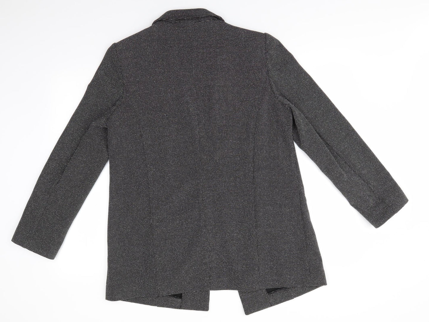 Primark Womens Silver Polka Dot  Jacket  Size 16   - Sparkly Jacket Silver fine dotson Black