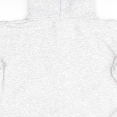 Fruit of the Loom Womens Grey  Cotton Full Zip Hoodie Size S  Zip - Gran Canaria Lizards