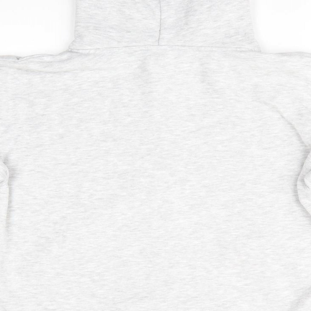 Fruit of the Loom Womens Grey  Cotton Full Zip Hoodie Size S  Zip - Gran Canaria Lizards