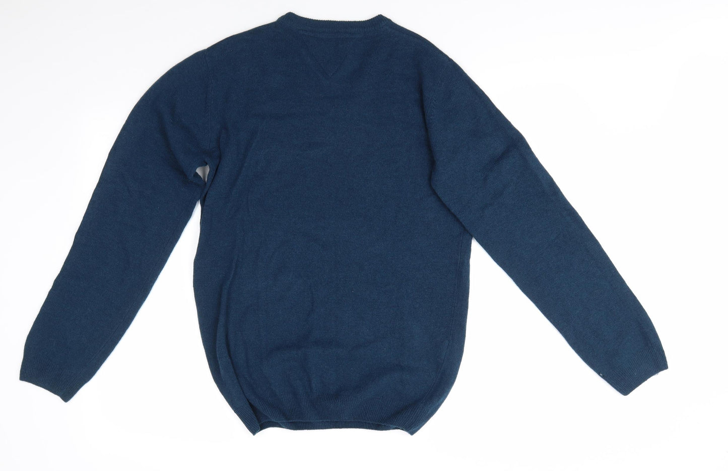 Wolsey Mens Blue V-Neck   Pullover Jumper Size S   - Dark Teal