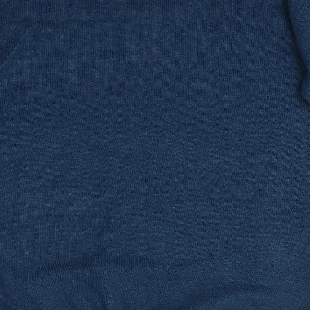 Wolsey Mens Blue V-Neck   Pullover Jumper Size S   - Dark Teal