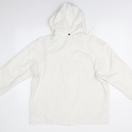 Preworn Womens White   Jacket Coat   Zip