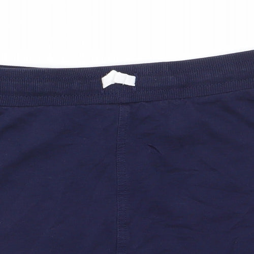 George Girls Blue  Cotton A-Line Skirt Size 9-10 Years  Regular Drawstring - Navy blue