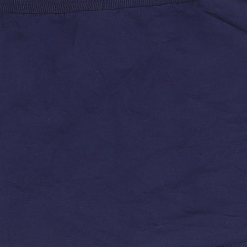 George Girls Blue  Cotton A-Line Skirt Size 9-10 Years  Regular Drawstring - Navy blue