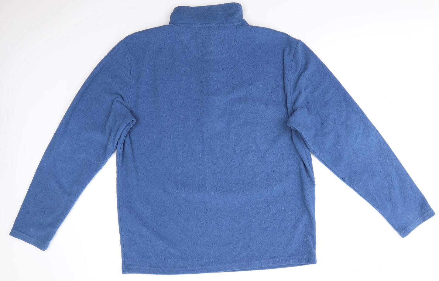 Peter Storm Mens Blue High Neck  Polyester Henley Jumper Size XL   - Mid Blue