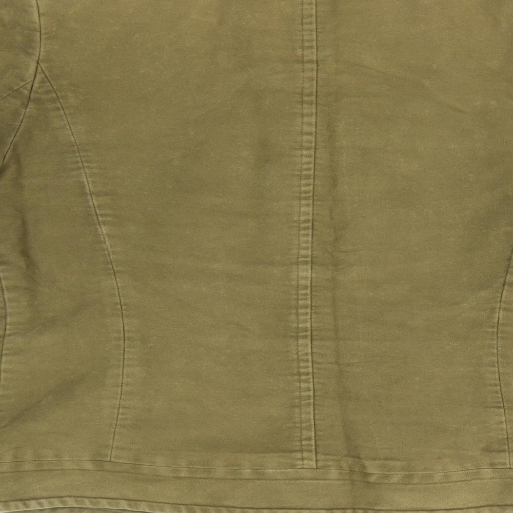 KEW Womens Green   Jacket  Size 12  Button - Soft texture Moss Green