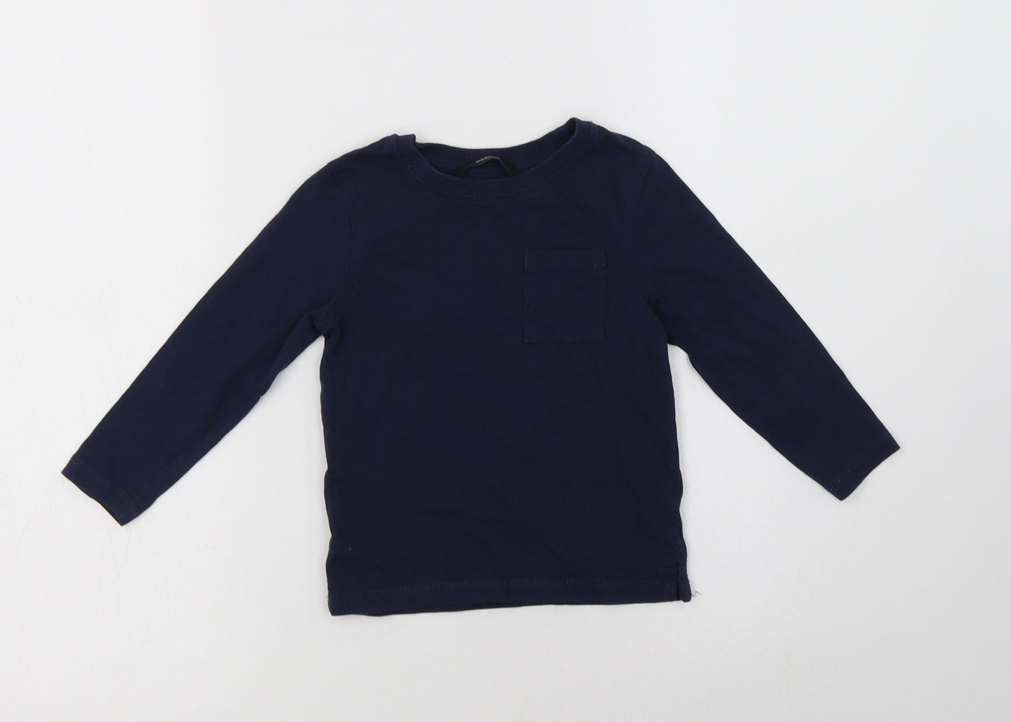 George Baby Blue  Cotton Basic T-Shirt Size 12-18 Months Crew Neck