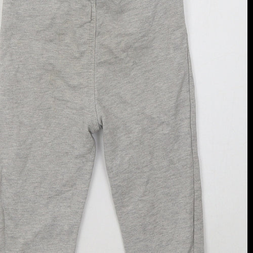 BHS Baby Grey  Cotton Jogger Trousers Size 12-18 Months   - Mickey