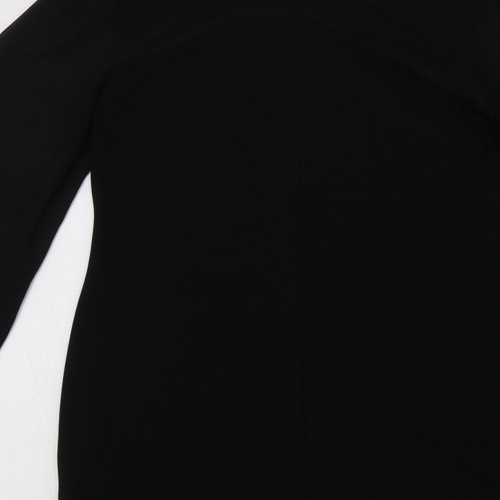 Apricot Womens Black  Polyester A-Line  Size M  Boat Neck