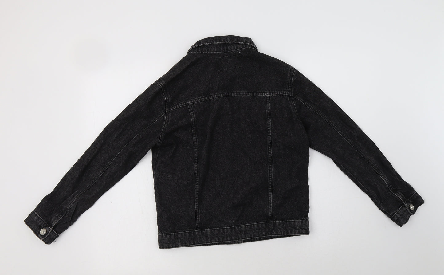 River Island Girls Black   Basic Jacket Jacket Size 9-10 Years  Button