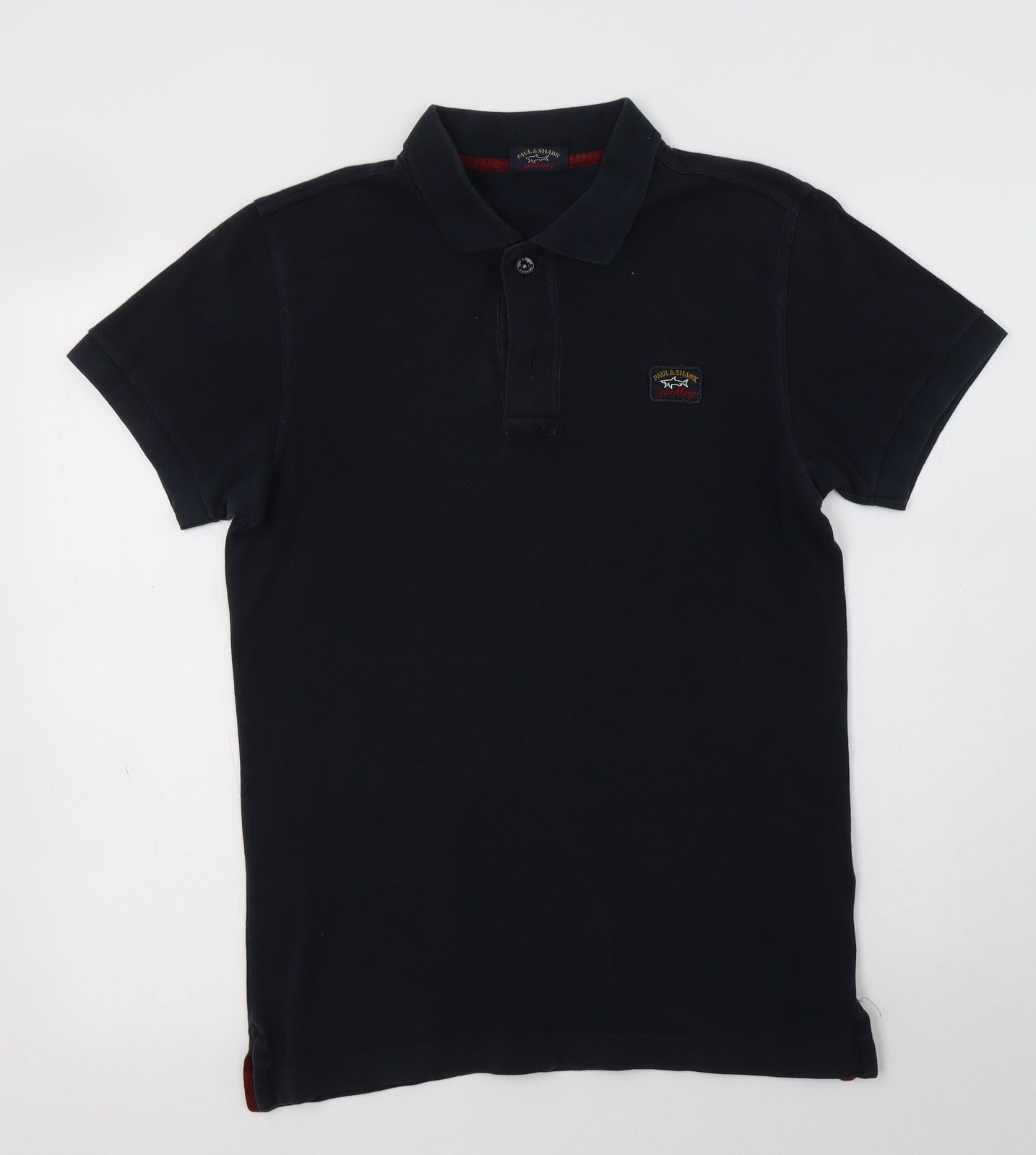 Paul & Shark Mens Blue  Cotton  Polo Size S Collared Button
