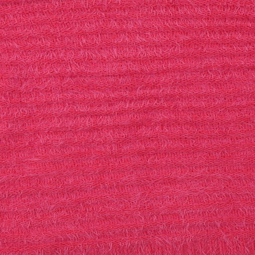 M&S Womens Pink Roll Neck  Polyester Pullover Jumper Size M