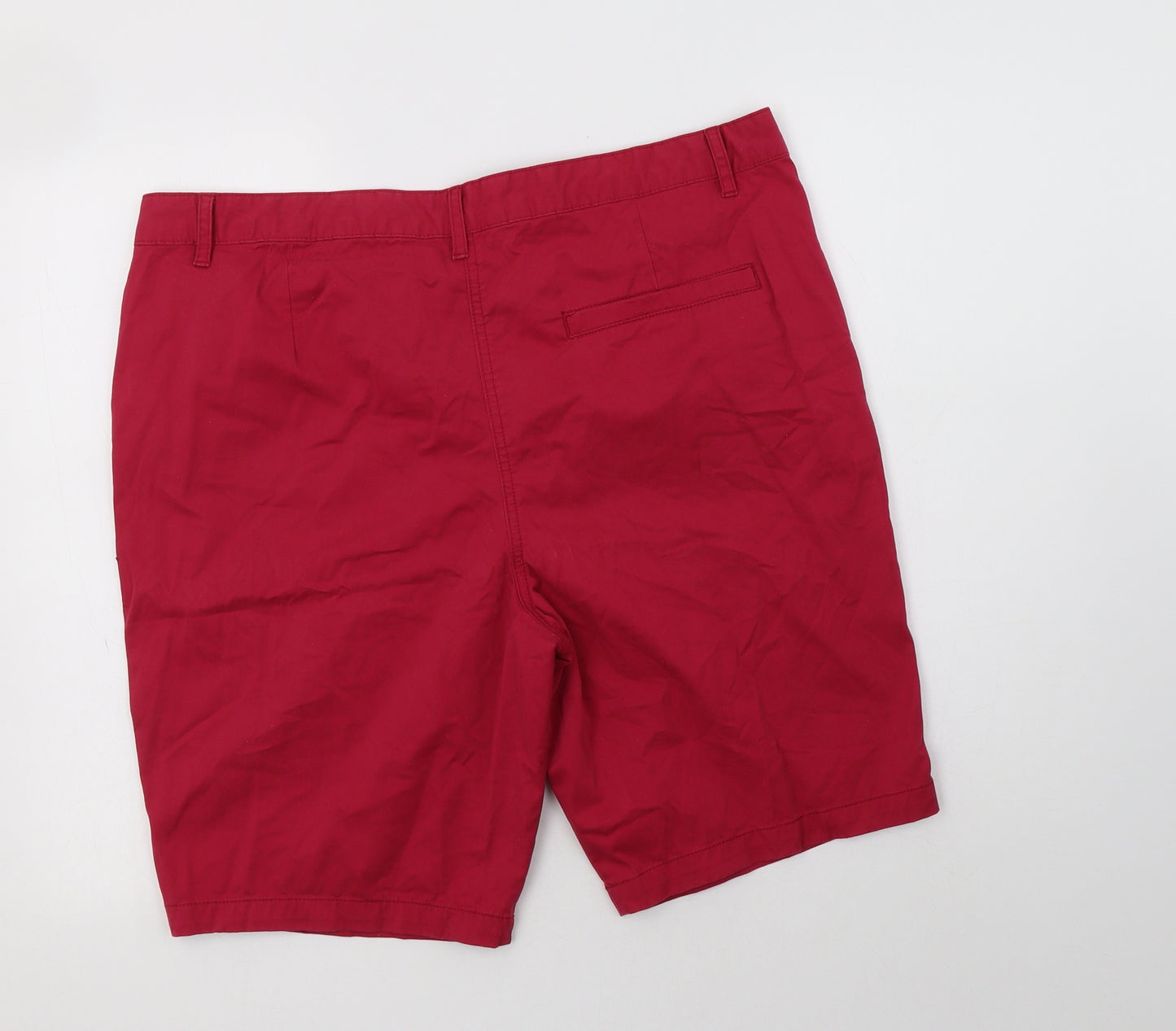 Papaya Womens Pink  Cotton Chino Shorts Size 18 L10 in Regular Button