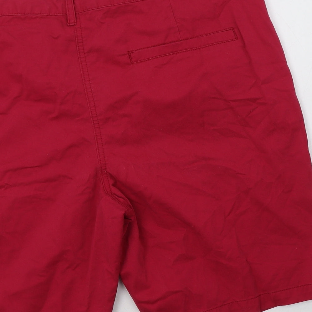 Papaya Womens Pink  Cotton Chino Shorts Size 18 L10 in Regular Button