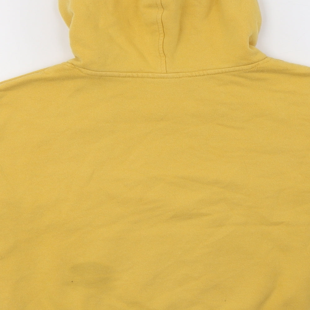 H&M Girls Yellow  Cotton Pullover Hoodie Size 12-13 Years