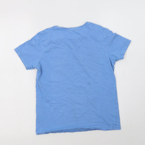 George Boys Blue  Cotton Basic T-Shirt Size 10-11 Years Crew Neck  - Under Control