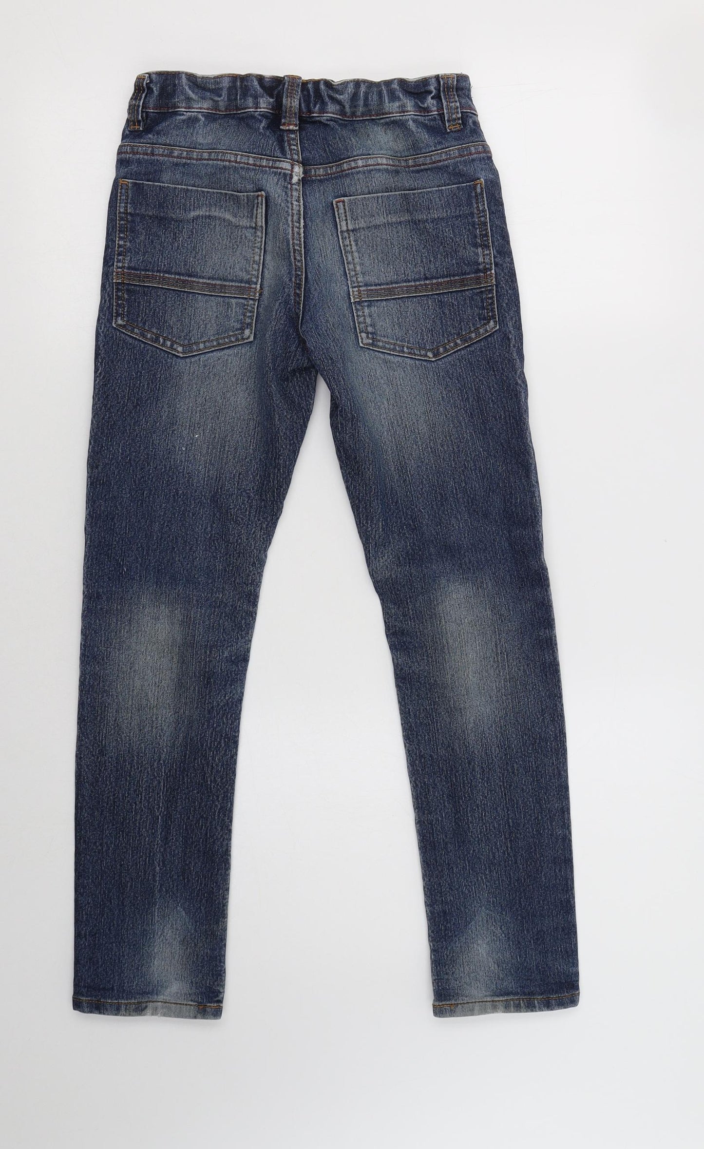 NEXT Boys Blue  Cotton Skinny Jeans Size 9 Years  Regular Button