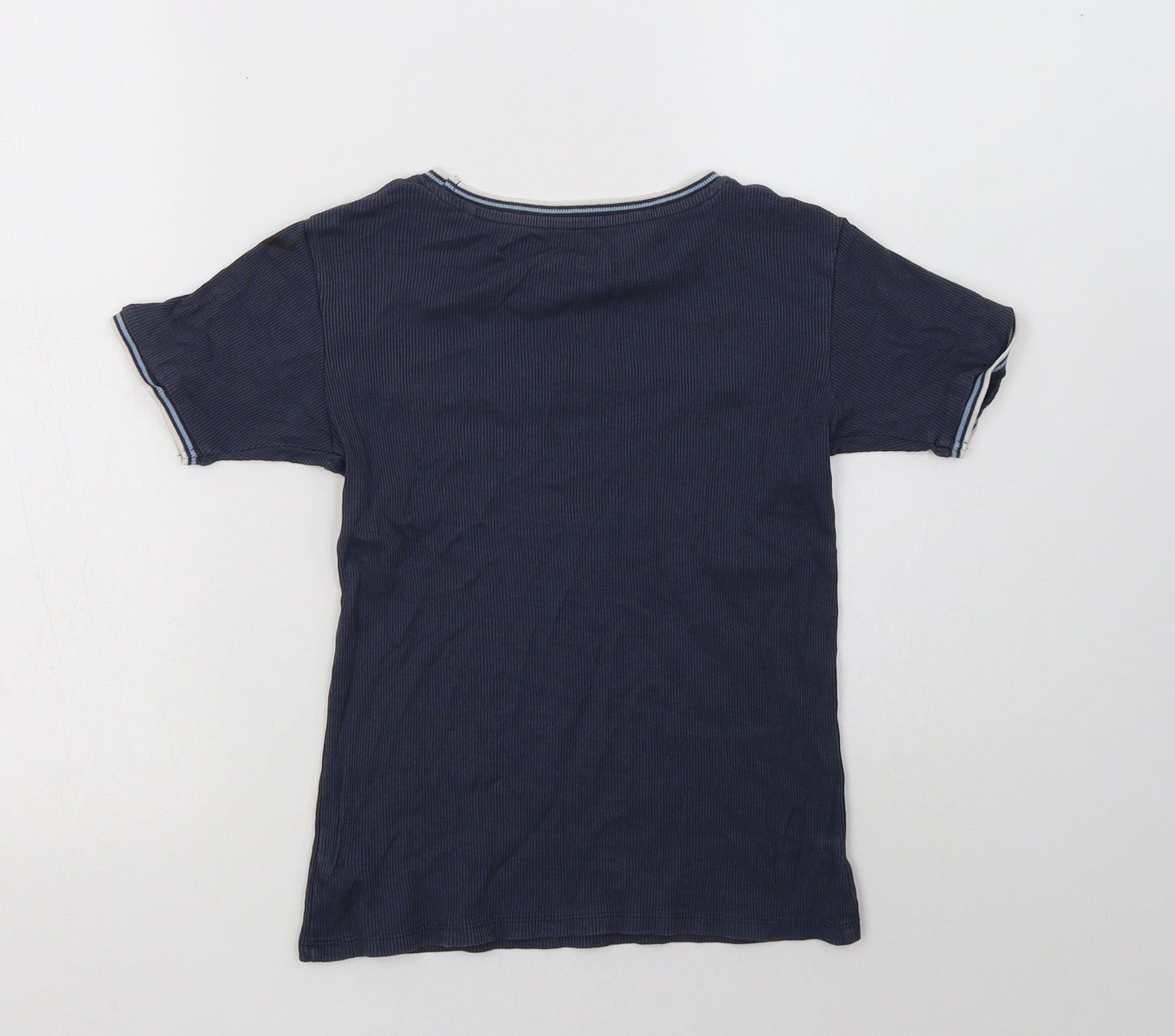 NEXT Boys Blue  Cotton Basic T-Shirt Size 9 Years Crew Neck