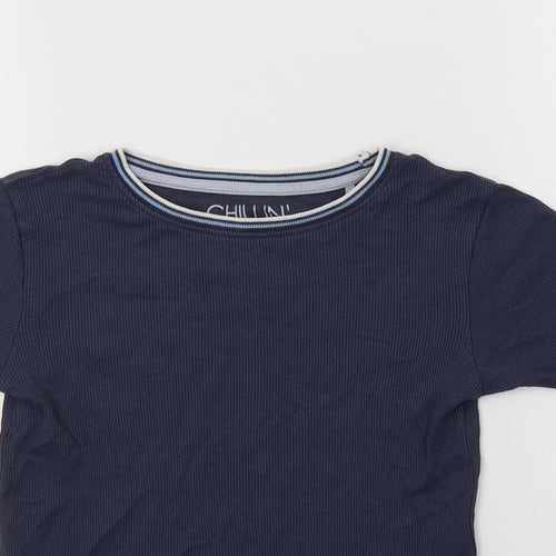 NEXT Boys Blue  Cotton Basic T-Shirt Size 9 Years Crew Neck