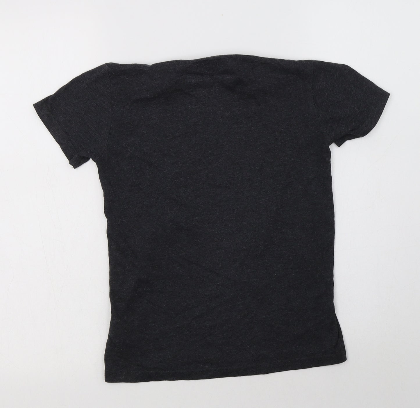 Peacocs Boys Grey  Cotton Basic T-Shirt Size 9-10 Years Crew Neck  - Minecraft