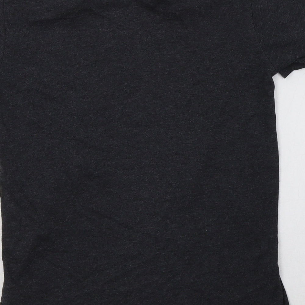Peacocs Boys Grey  Cotton Basic T-Shirt Size 9-10 Years Crew Neck  - Minecraft