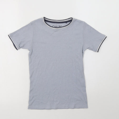 NEXT Boys Blue  Cotton Basic T-Shirt Size 9 Years Crew Neck