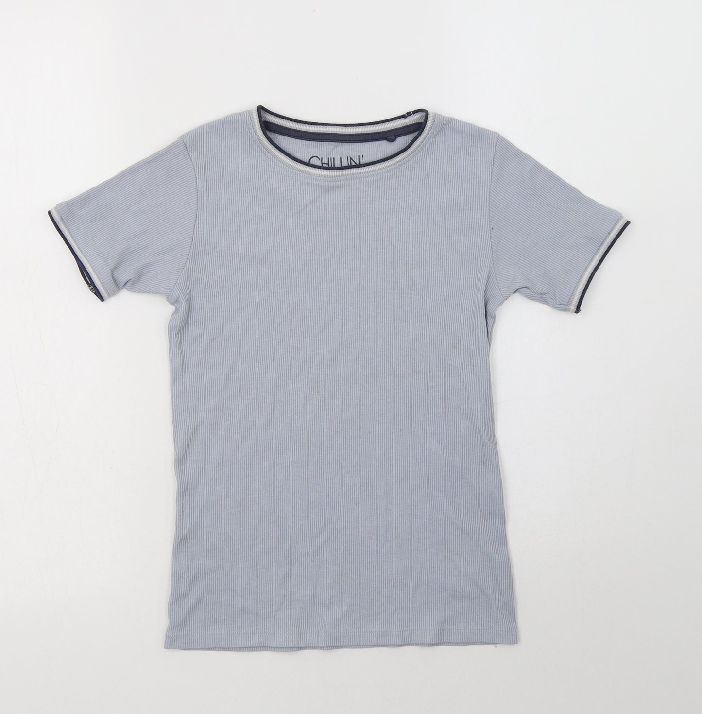 NEXT Boys Blue  Cotton Basic T-Shirt Size 9 Years Crew Neck