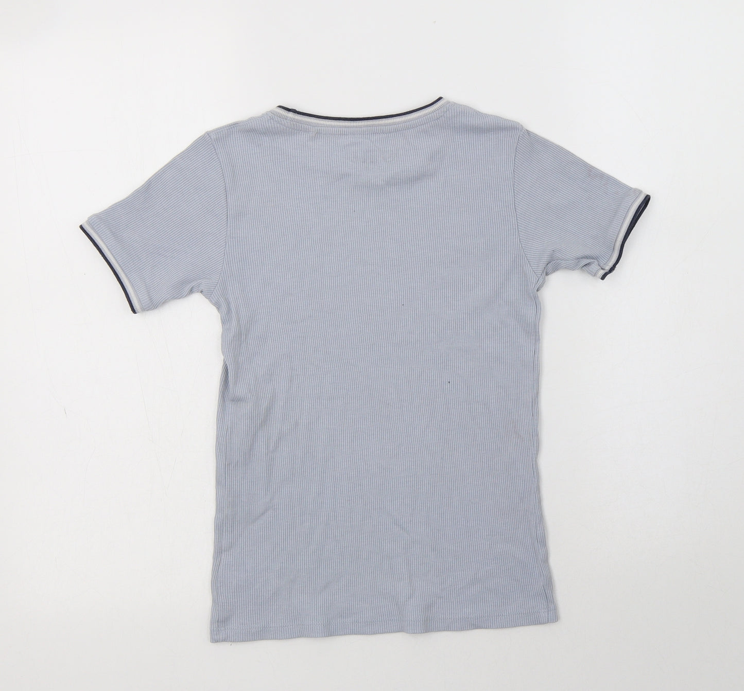 NEXT Boys Blue  Cotton Basic T-Shirt Size 9 Years Crew Neck