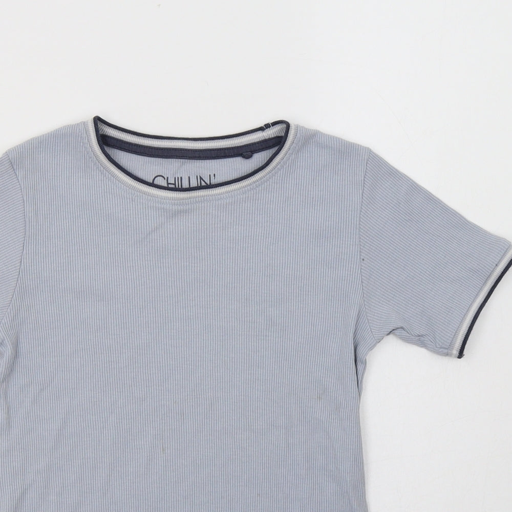 NEXT Boys Blue  Cotton Basic T-Shirt Size 9 Years Crew Neck