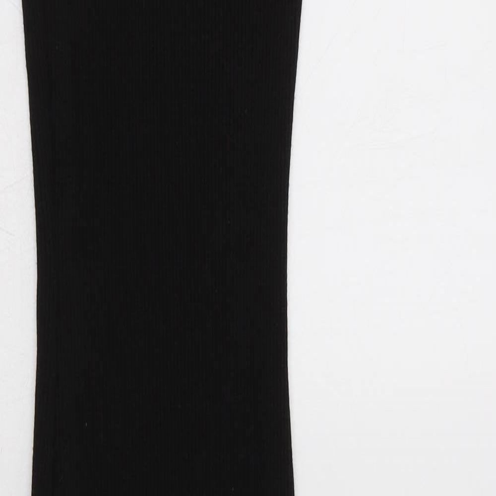 Primark Womens Black  Polyester Jumper Dress  Size 6  V-Neck