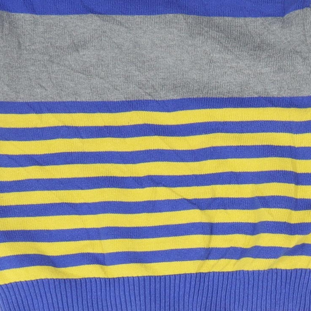 H&M Boys Multicoloured Striped Cotton Pullover Sweatshirt Size 3-4 Years