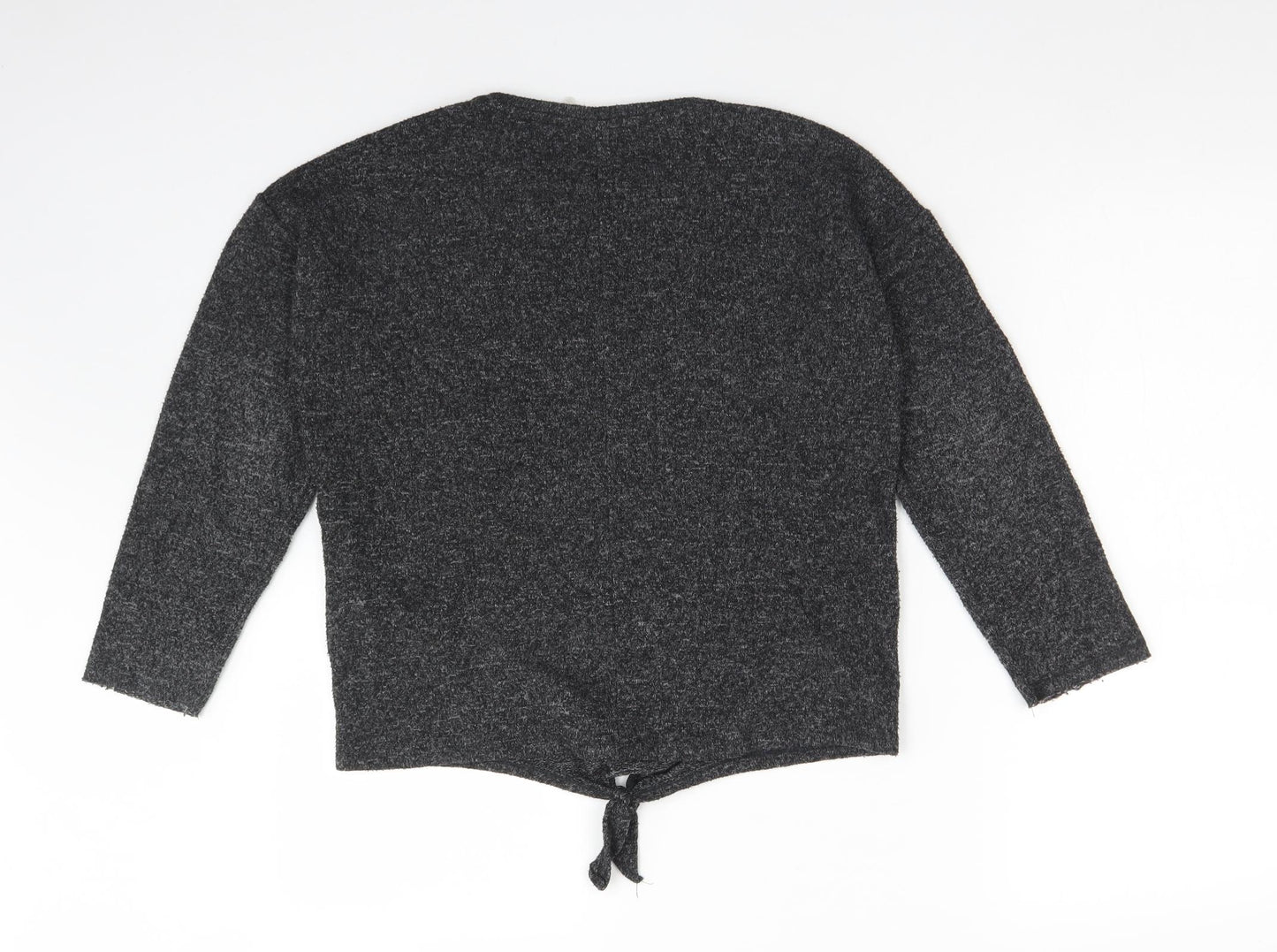 Zara Girls Grey  Polyester Pullover Sweatshirt Size 11-12 Years
