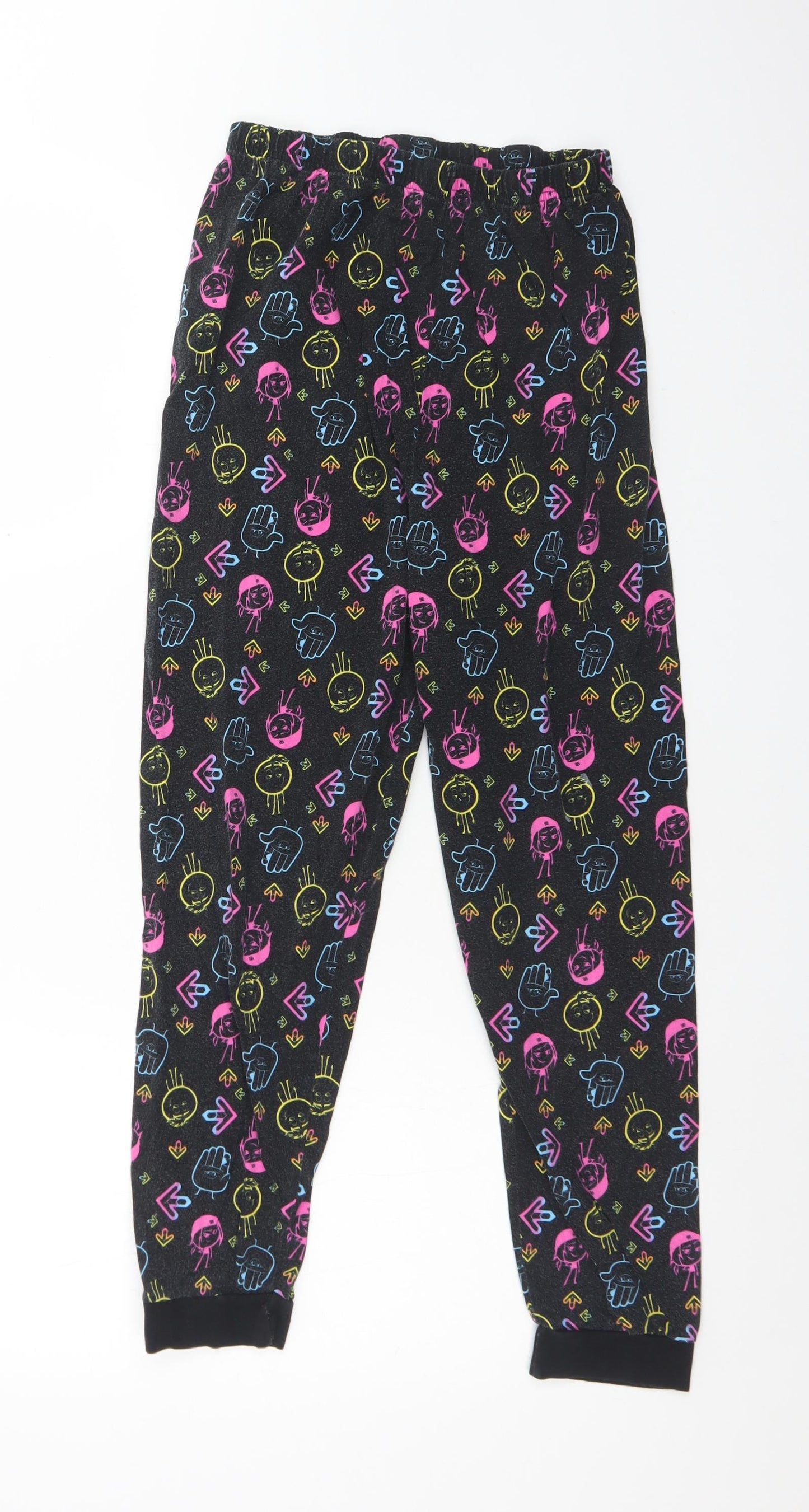 George Girls Multicoloured Geometric Cotton  Pyjama Pants Size 11-12 Years   - EMOJI MOVIE