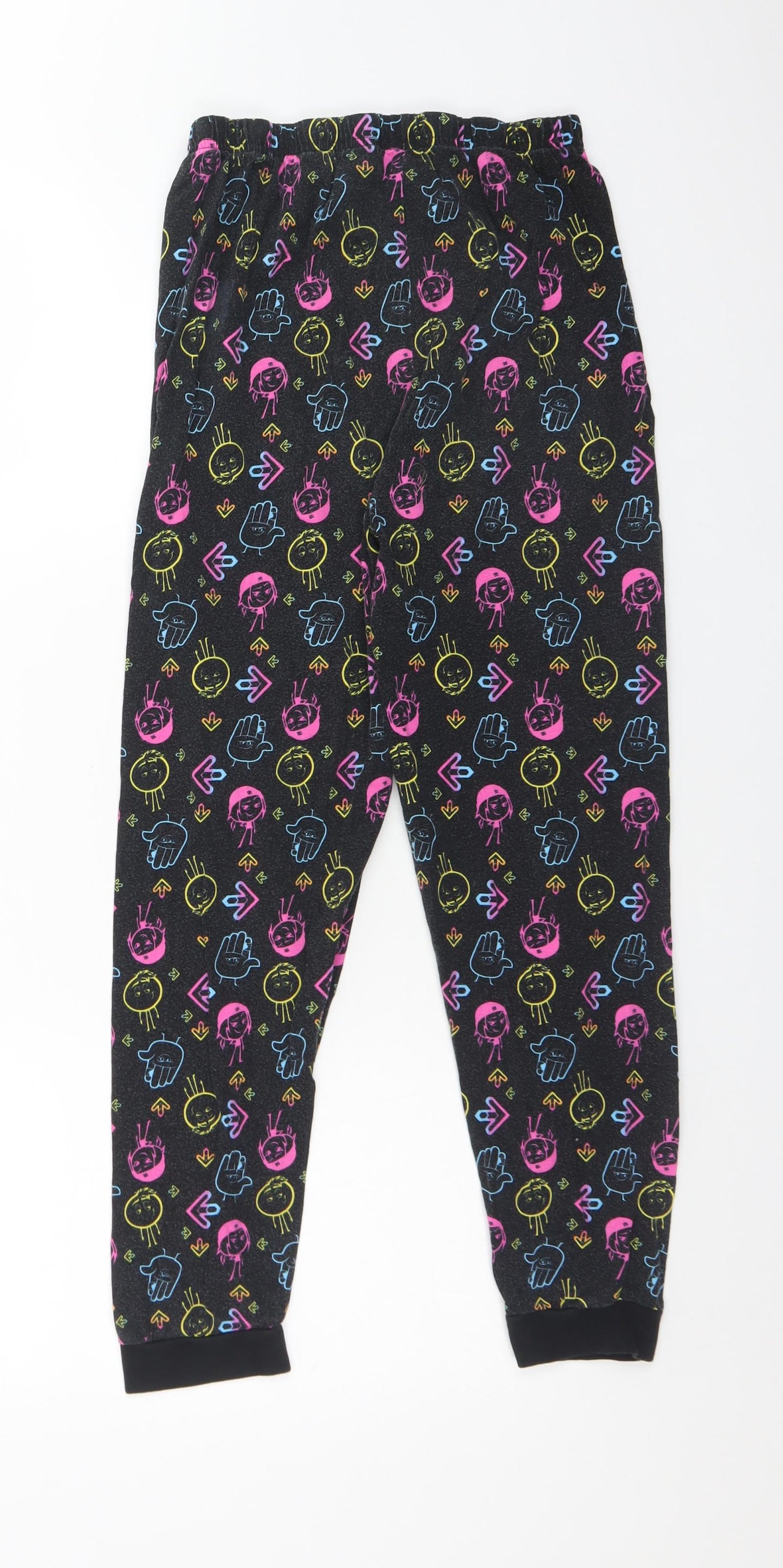 George Girls Multicoloured Geometric Cotton  Pyjama Pants Size 11-12 Years   - EMOJI MOVIE