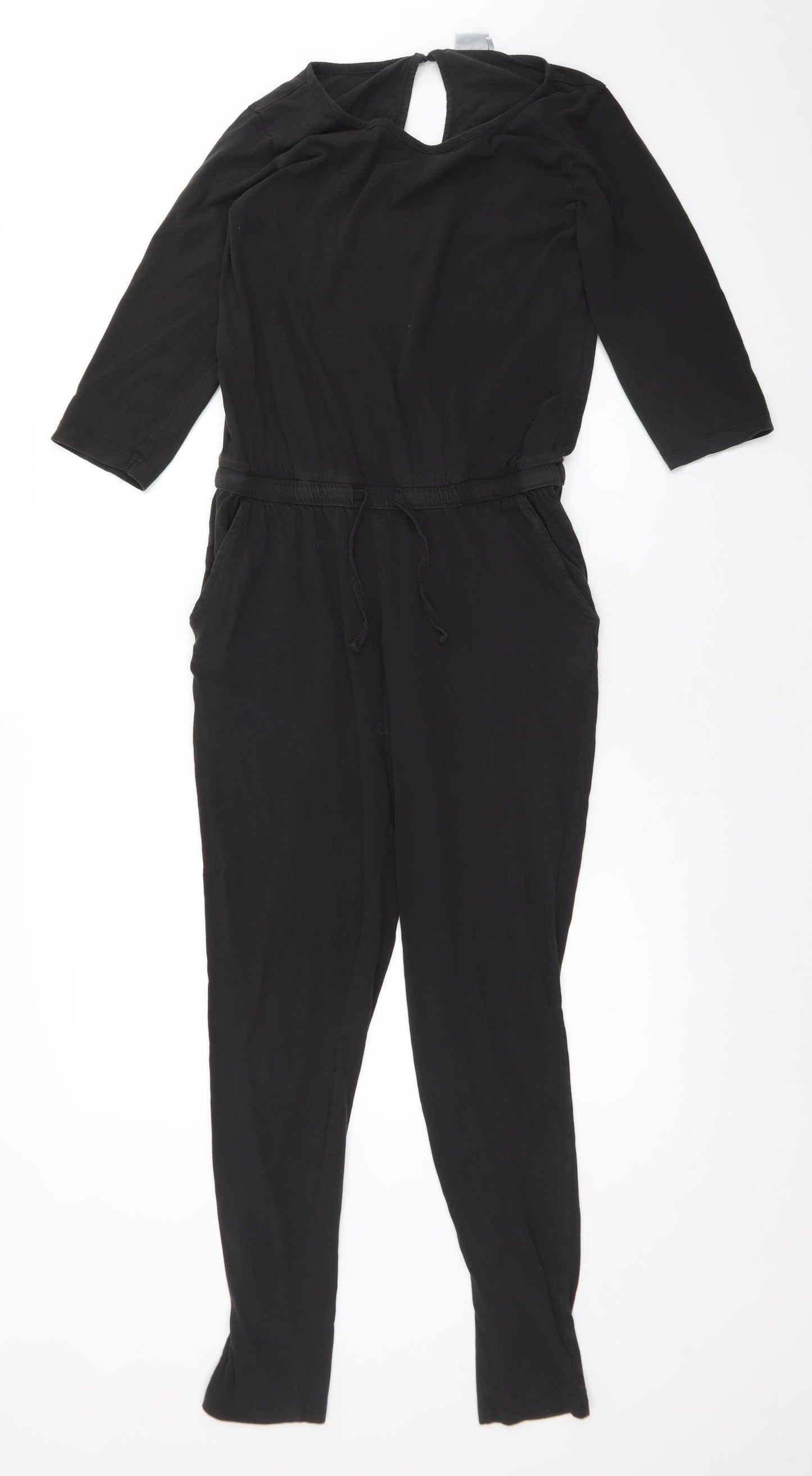 JACQUELINE DE YOUNG Womens Black  Cotton Jumpsuit One-Piece Size S