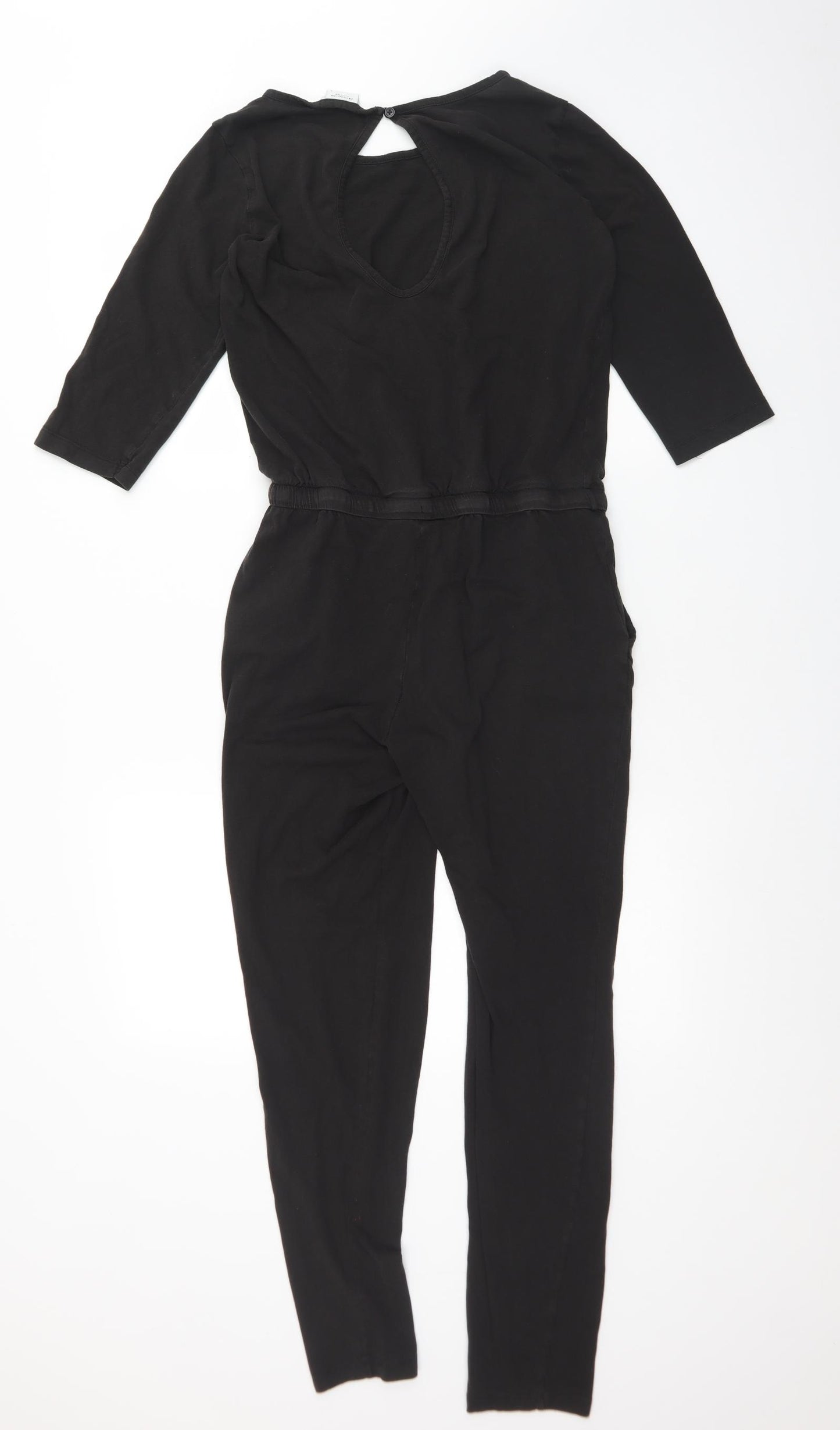 JACQUELINE DE YOUNG Womens Black  Cotton Jumpsuit One-Piece Size S