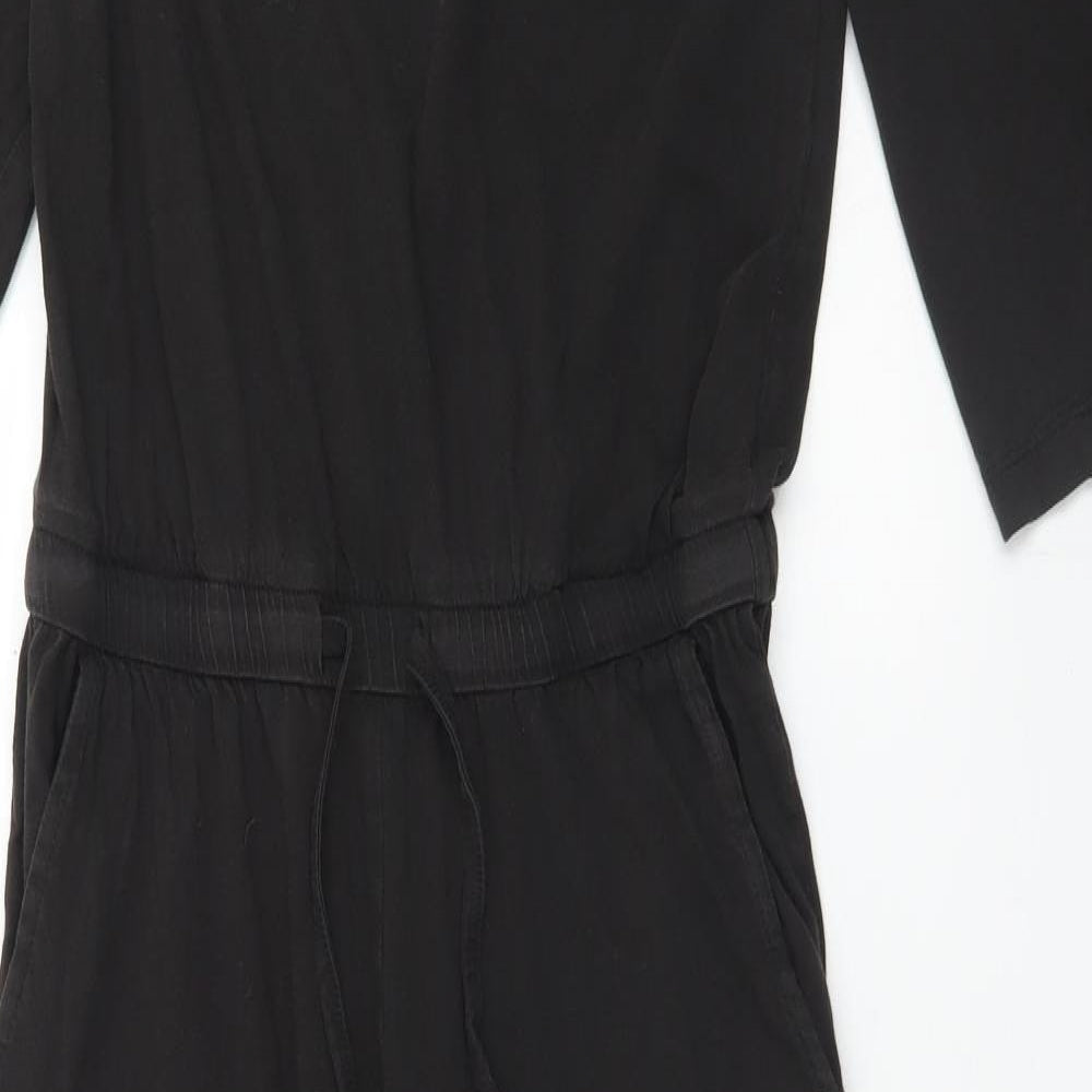 JACQUELINE DE YOUNG Womens Black  Cotton Jumpsuit One-Piece Size S