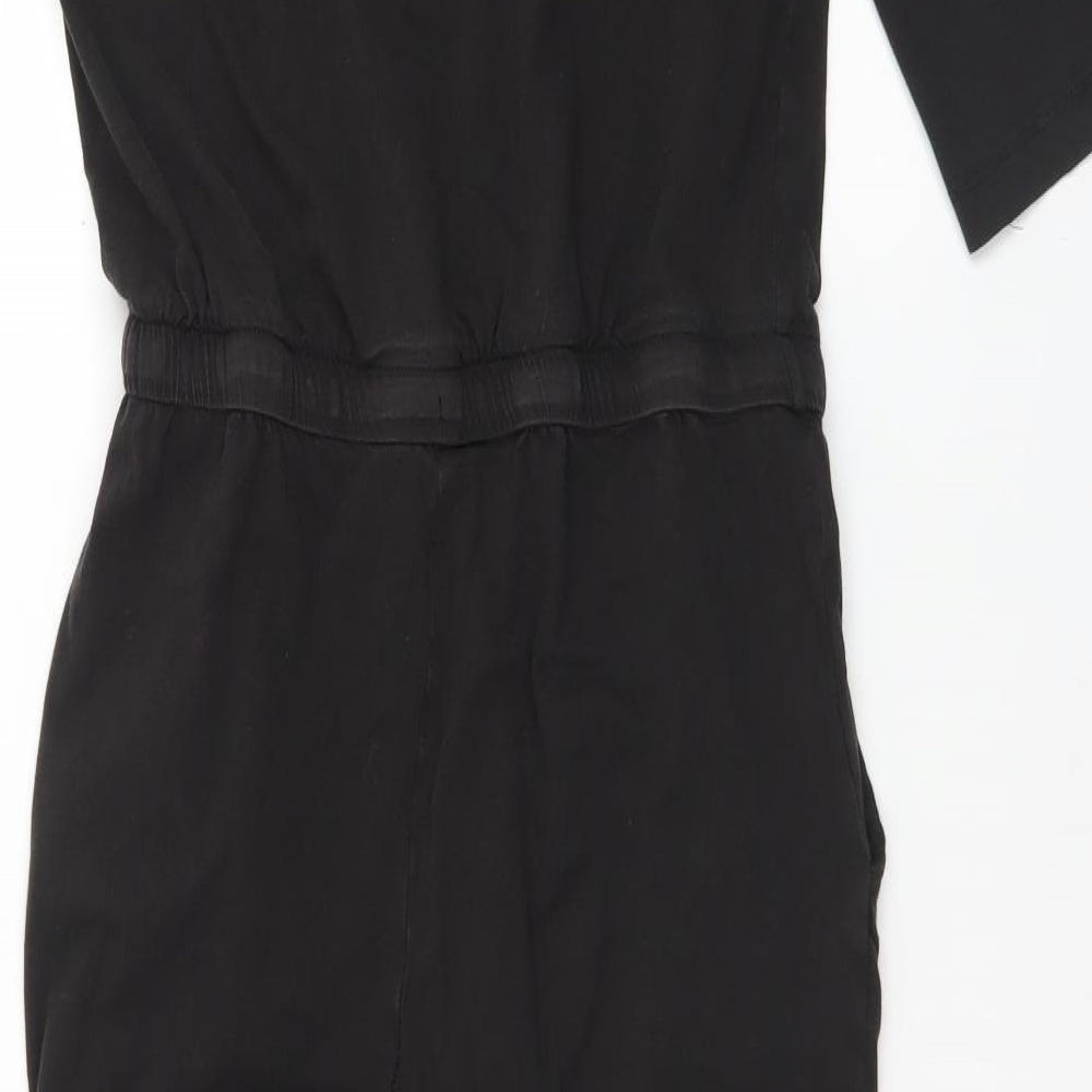 JACQUELINE DE YOUNG Womens Black  Cotton Jumpsuit One-Piece Size S