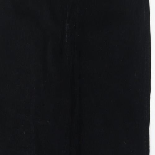 Per Una Womens Black  Cotton Bootcut Jeans Size 14 L27 in Regular