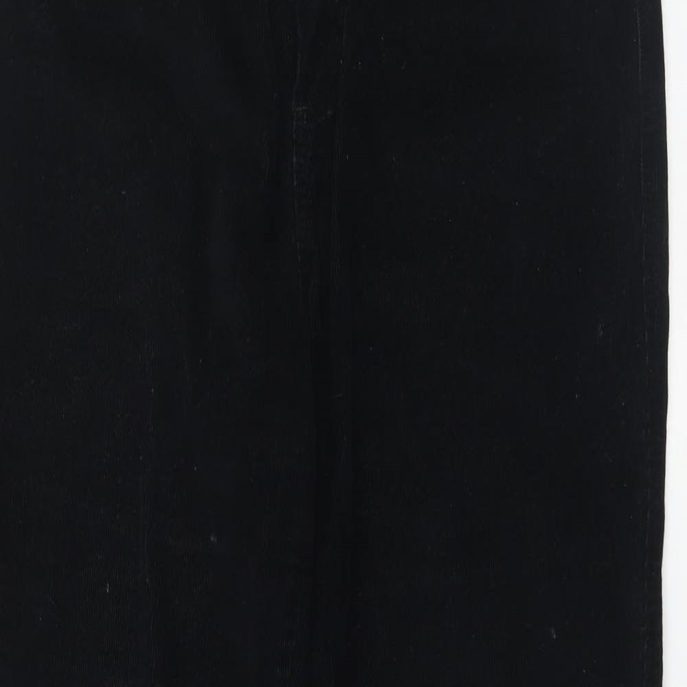 Per Una Womens Black  Cotton Bootcut Jeans Size 14 L27 in Regular