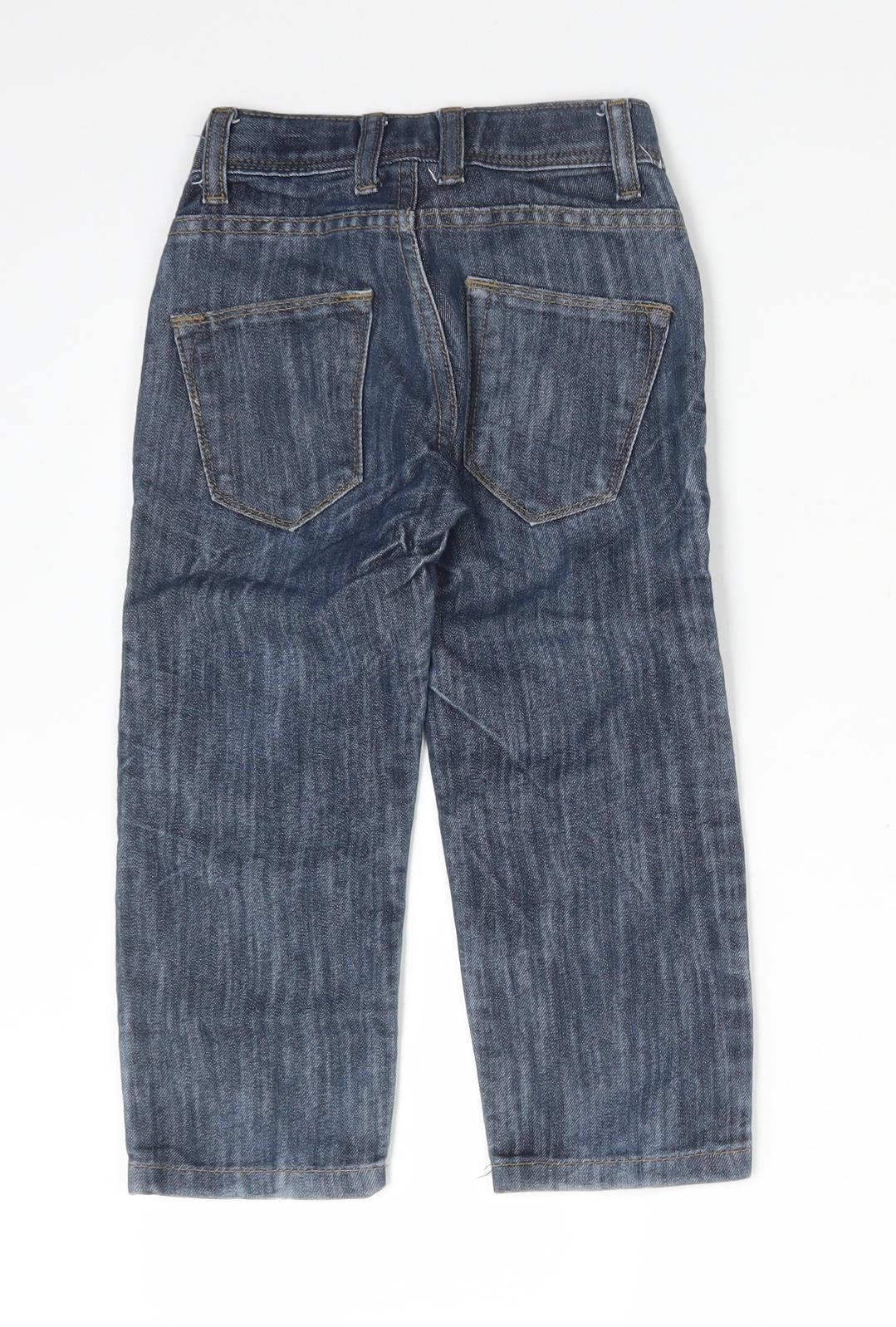 Matalan Boys Blue  Cotton Straight Jeans Size 3 Years  Regular